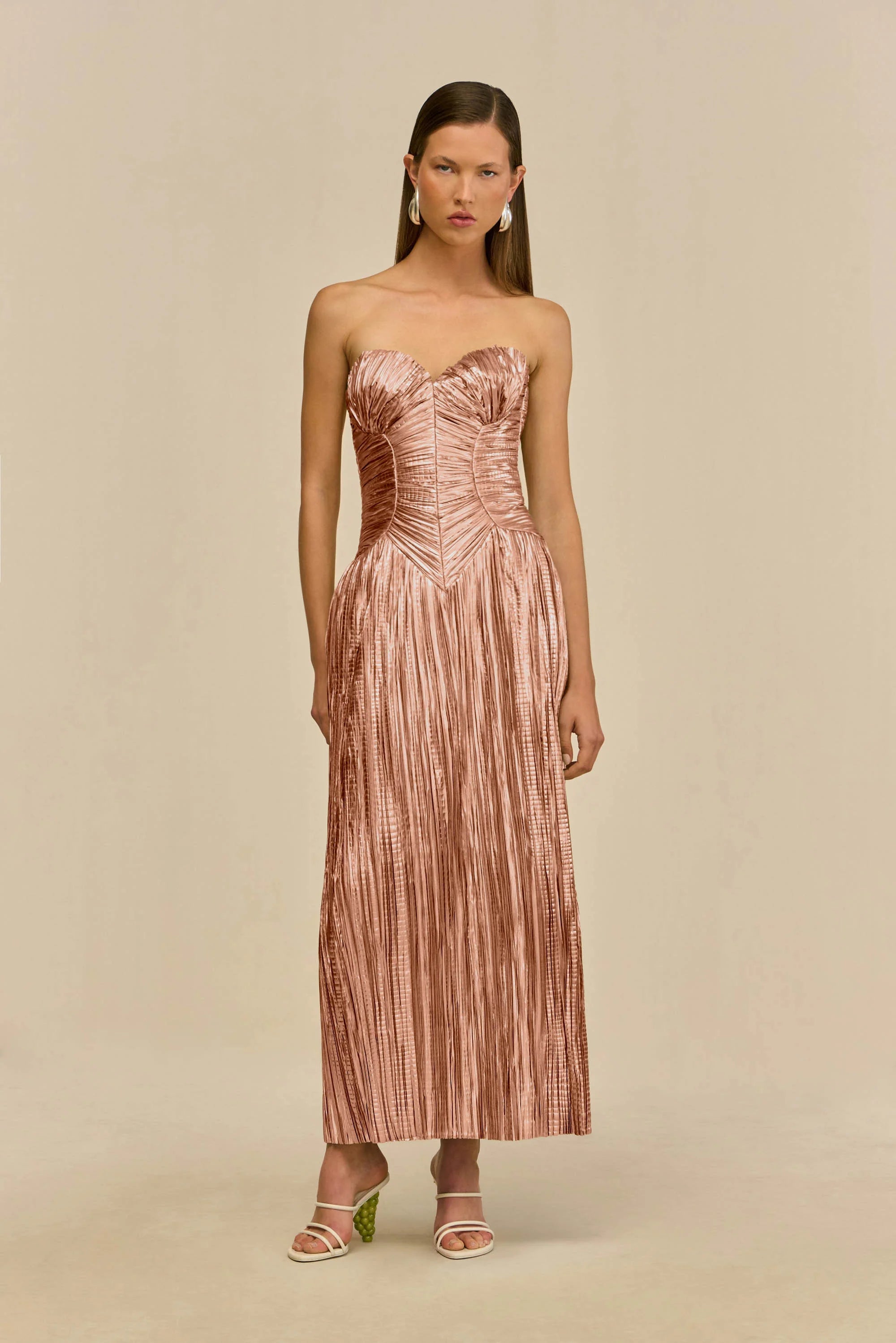 Ashika Gown - Petal Metallic