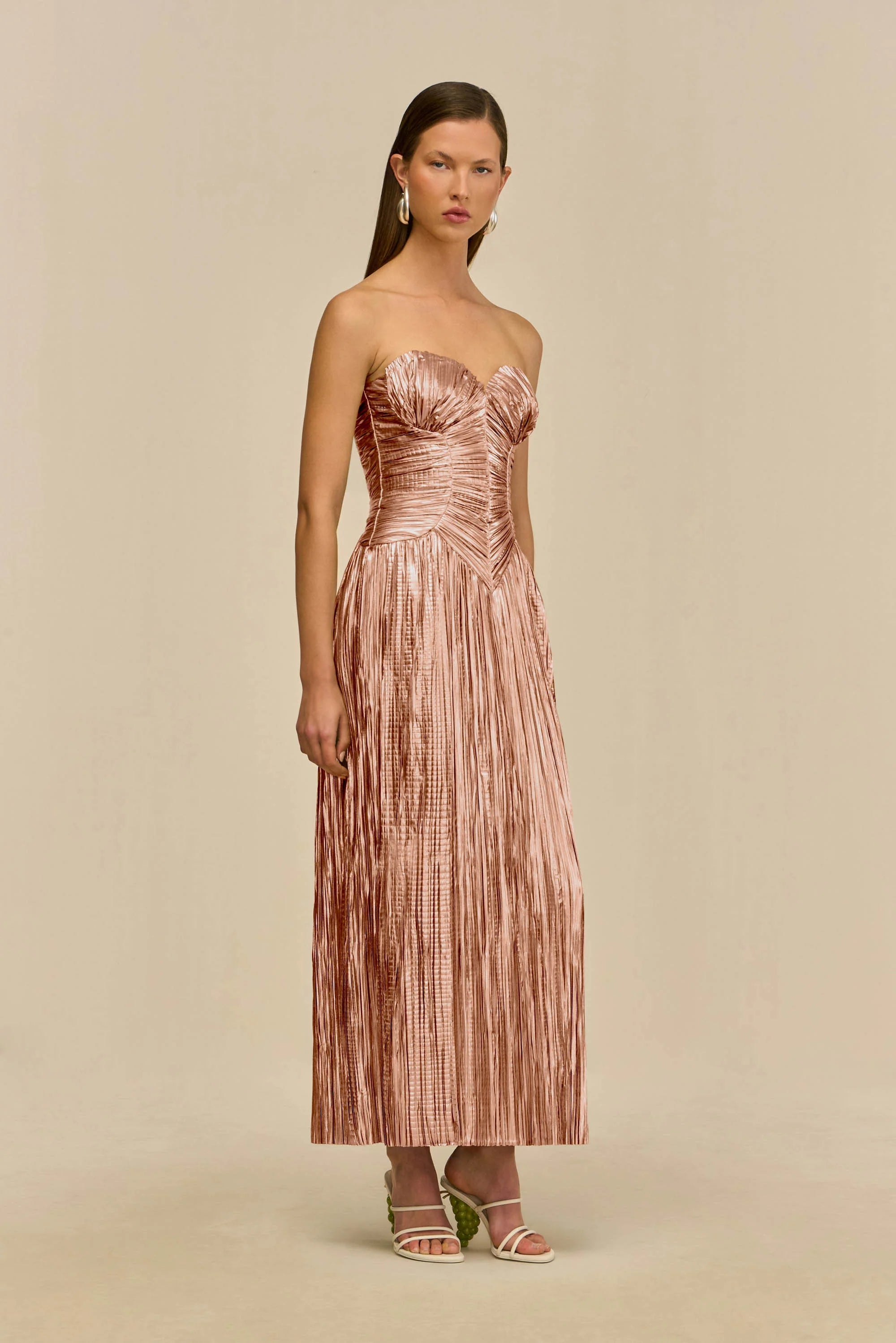 Ashika Gown - Petal Metallic