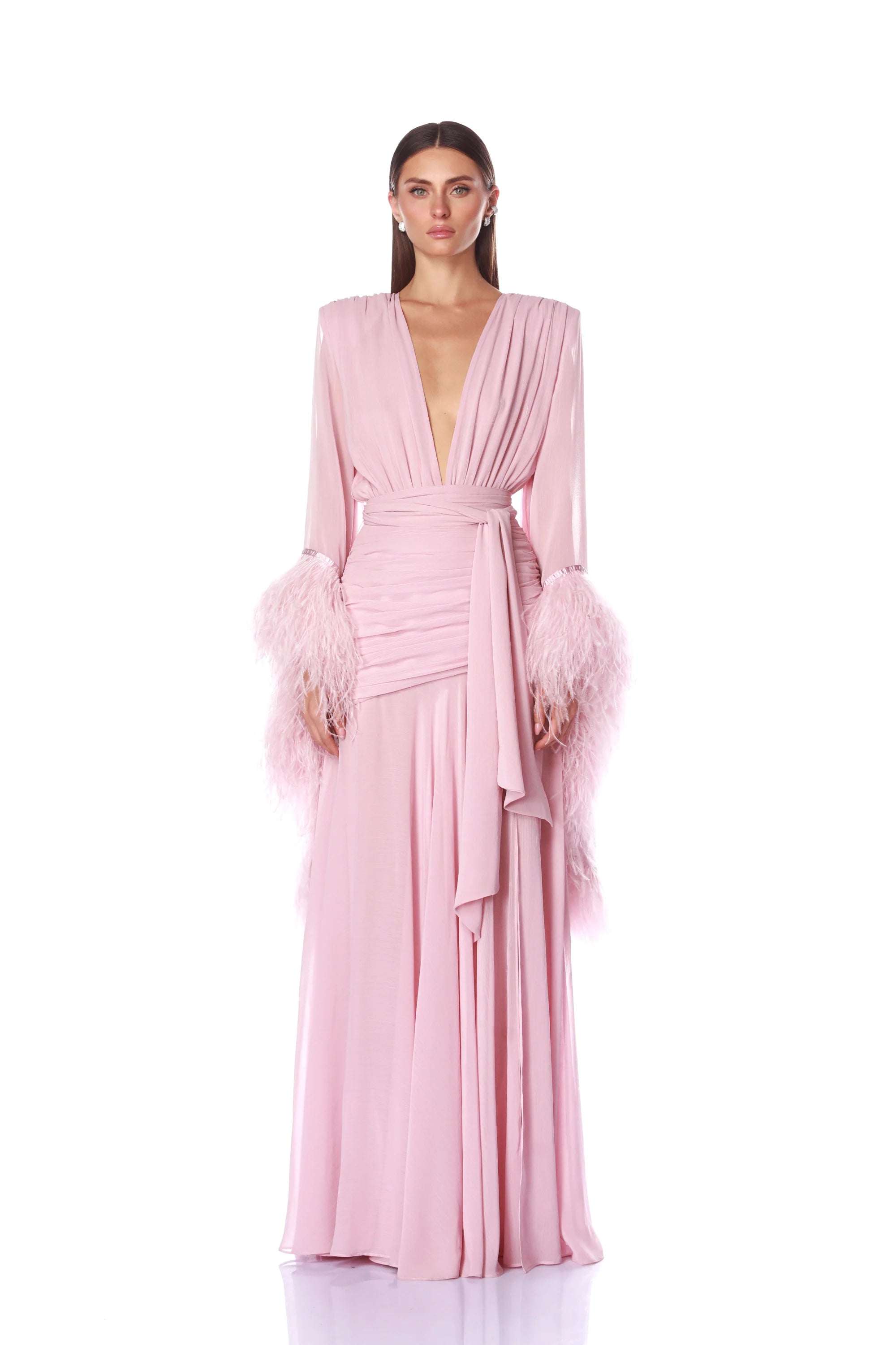 Geisha Maxi Dress - Pink