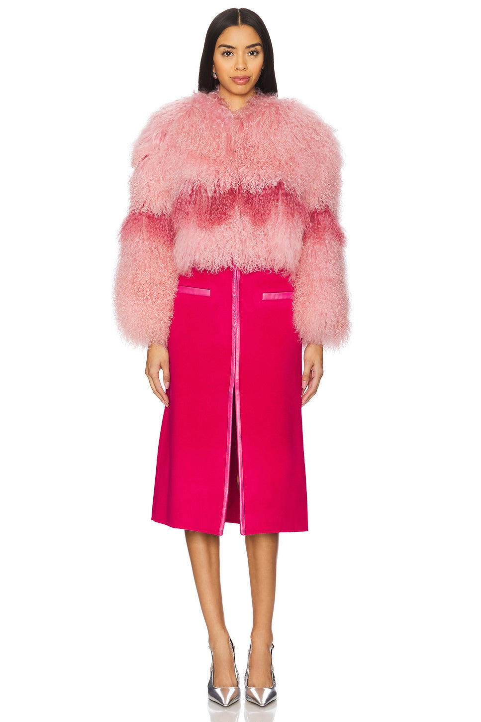 Georgina Jacket - Rosewater Flamingo
