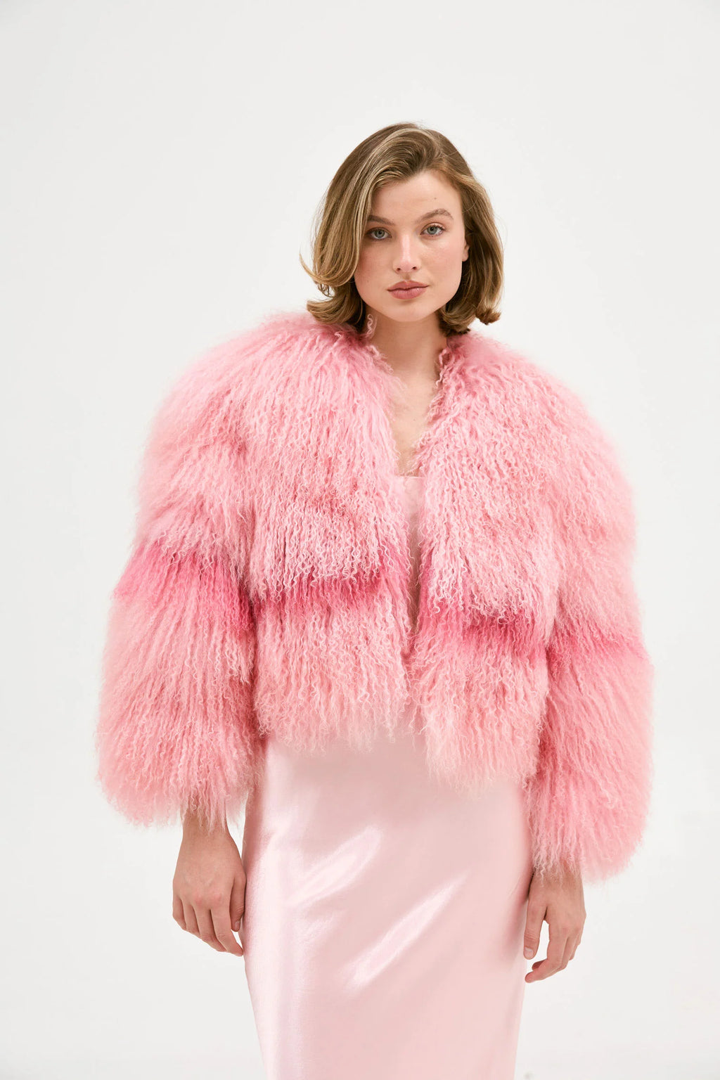 Georgina Jacket - Rosewater Flamingo