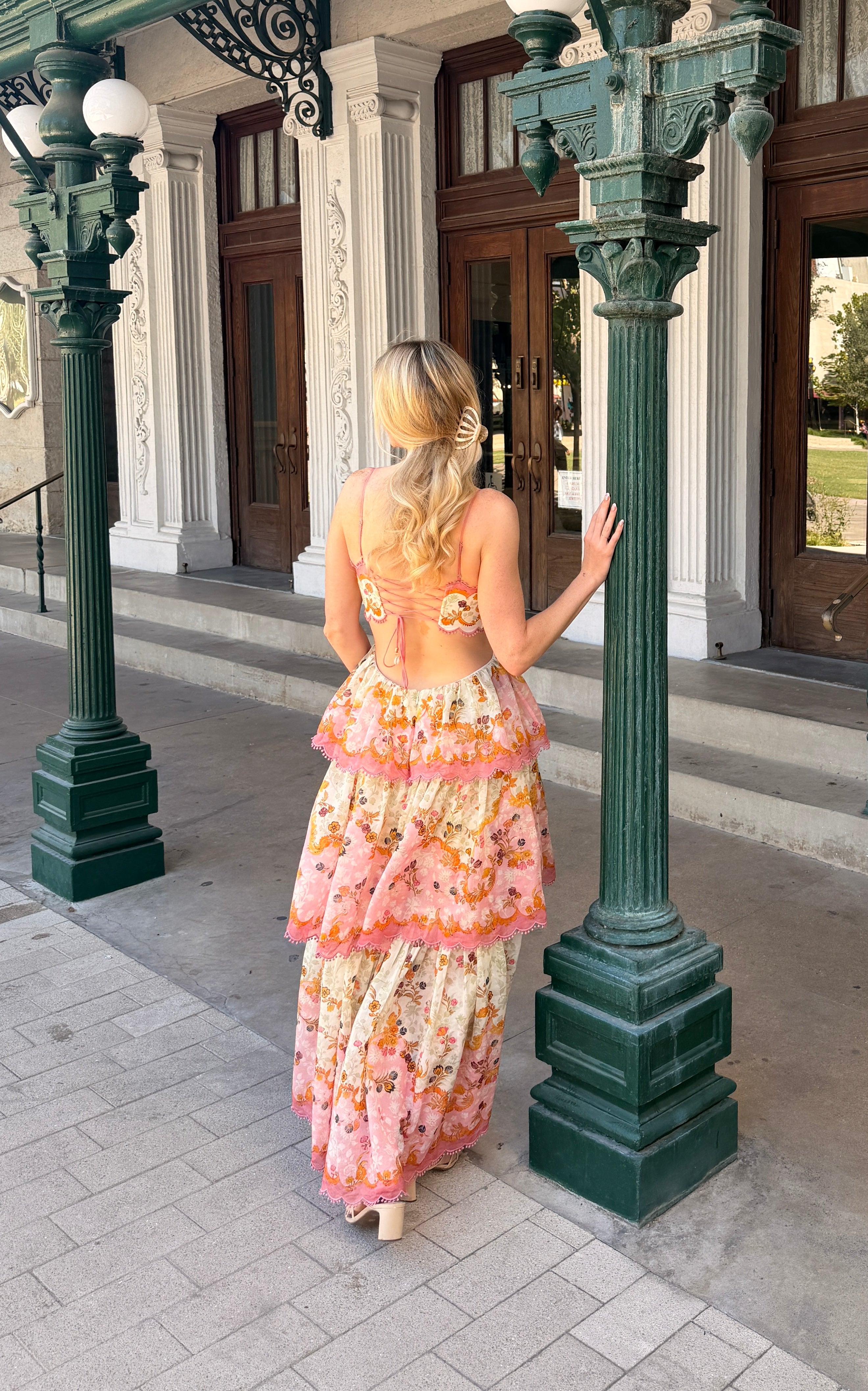 Laurel Frill Midi Dress