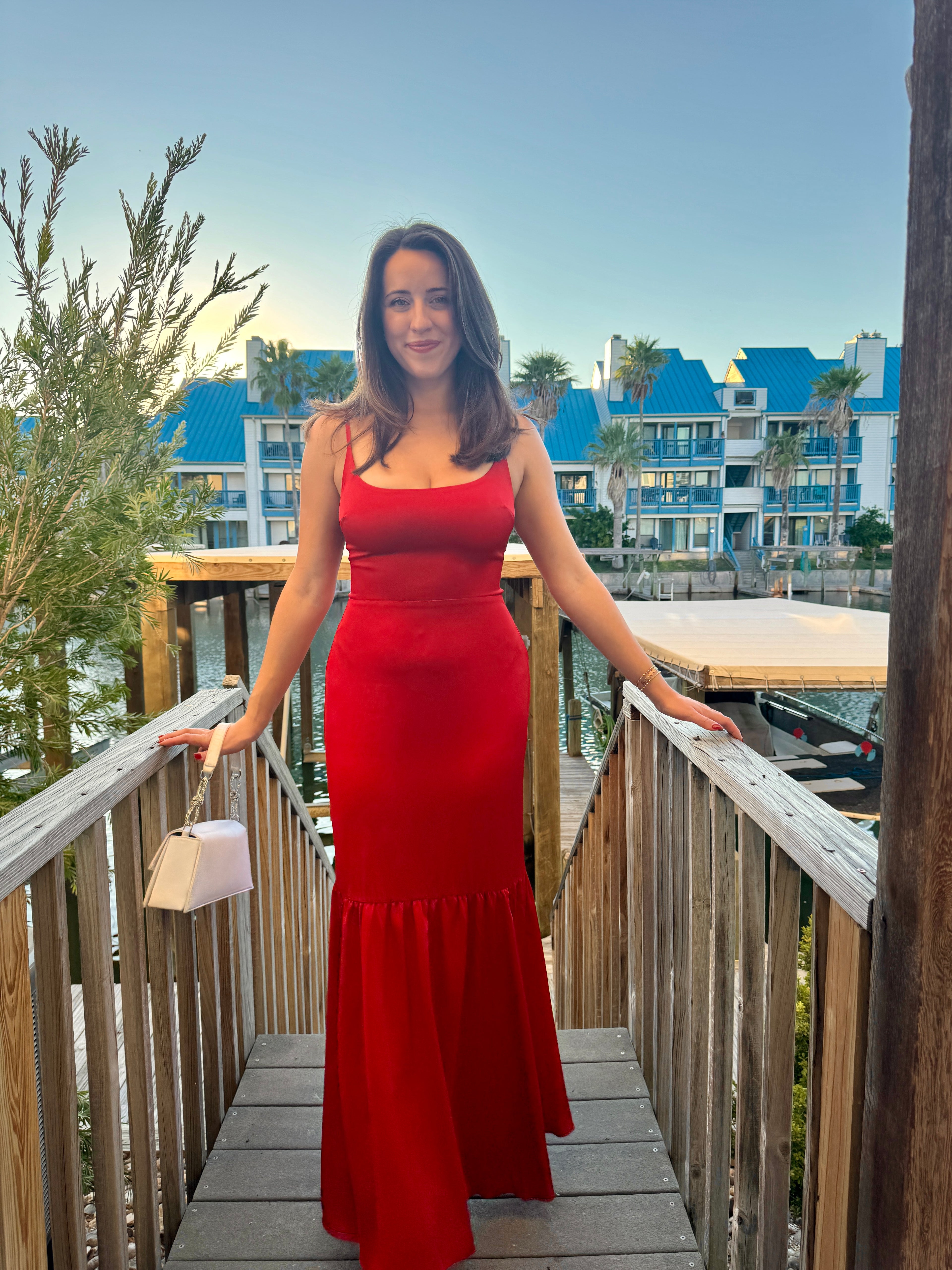 Nasha Satin Dress - Size 8