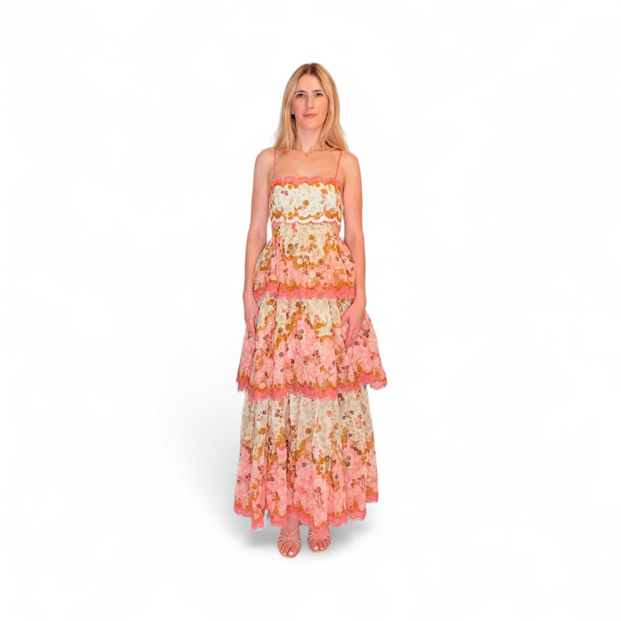 laurel frill midi dress Zimmerman 'Laurel' Dress HONEY HIRE BOUTIQUE